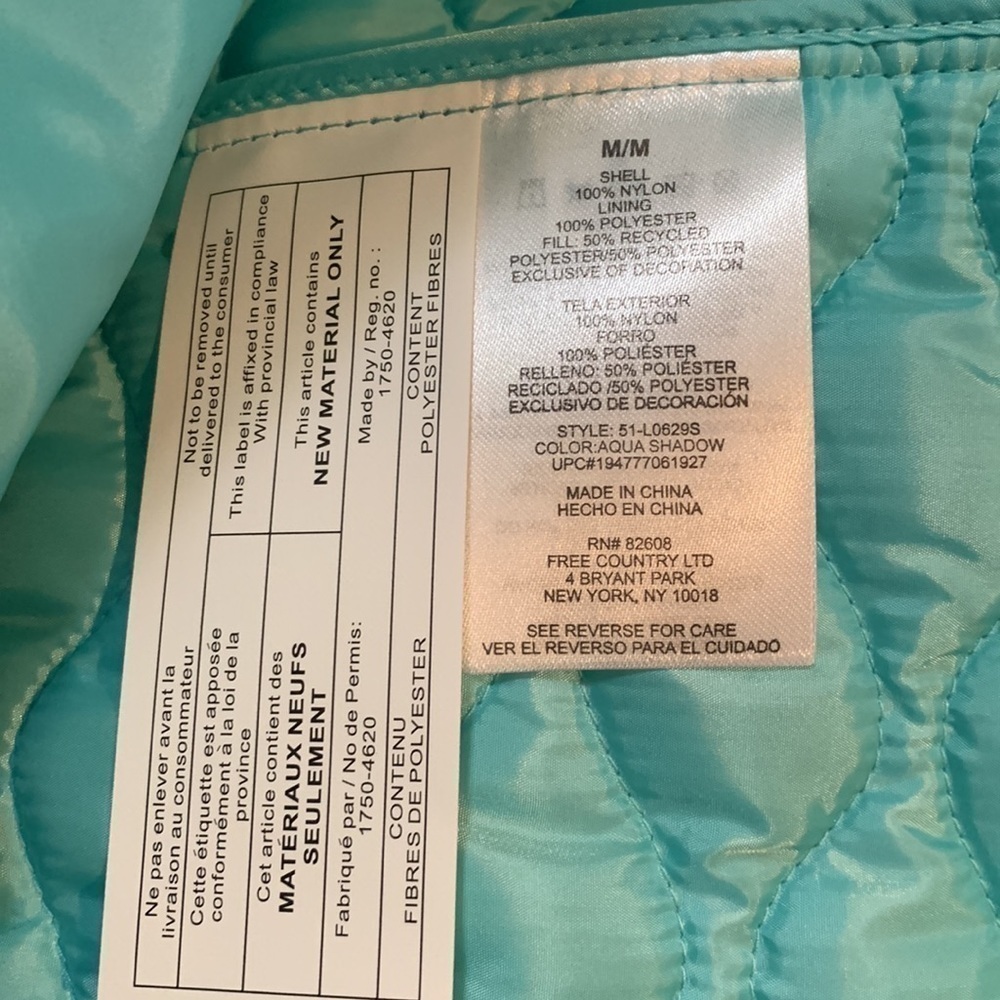 Free Country vest, Medium, NWT - Picture 4 of 4
